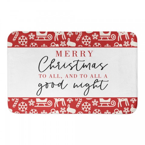 Christmas Icon Good Night 34x21 Bath Mat