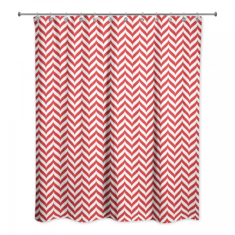 Candy Stripe Pattern 71x74 Shower Curtain