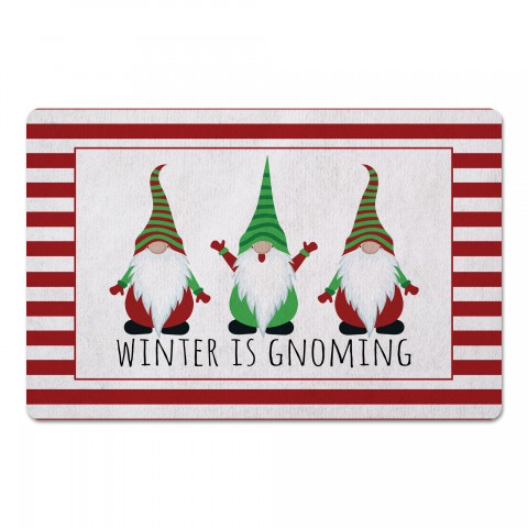Winter is Gnoming 27x18 Floor Mat