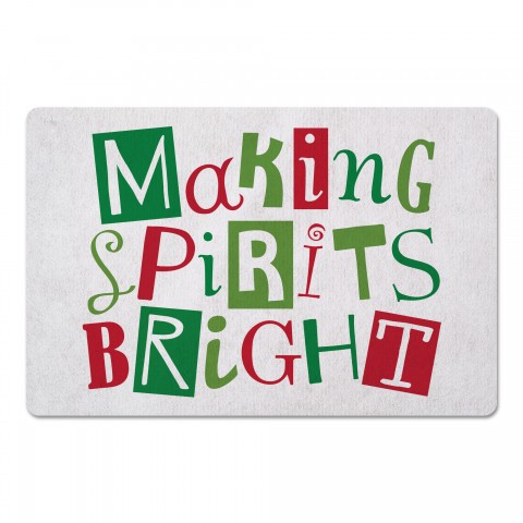 Making Spirits Bright 27x18 Floor Mat