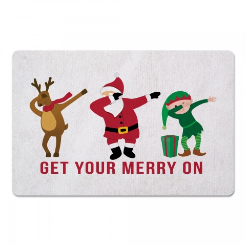 Get Your Merry On 27x18 Floor Mat