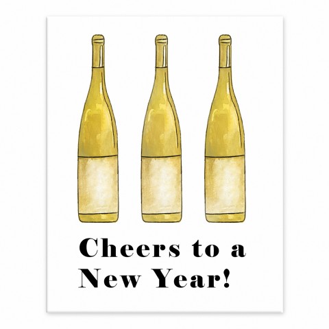 Cheers to a New Year 8x10 Tabletop Canvas