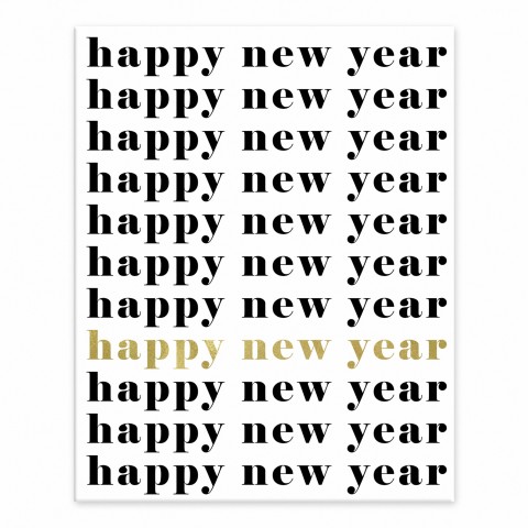 Happy New Year 8x10 Tabletop Canvas