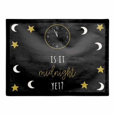Midnight Countdown 18x14 Poly Twill Placemat