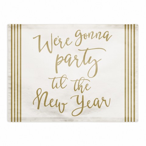 Party Til the New Year 18x14 Poly Twill Placemat