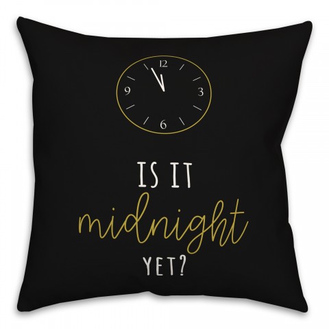 Midnight Countdown 18x18 Spun Poly Pillow