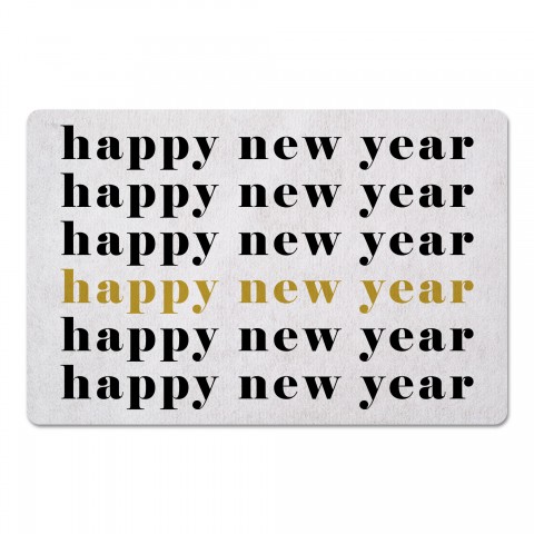 Happy New Year 27x18 Floor Mat