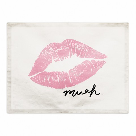 Muah Lips 18x14 Poly Twill Placemat
