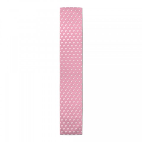 Pink and White Bow Pattern Textiles