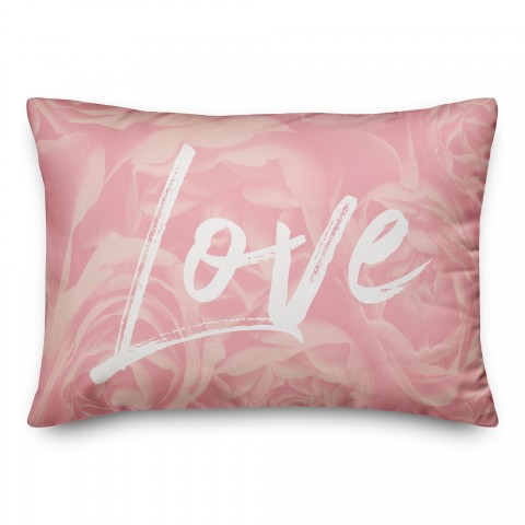 Rose Love 14x20 Spun Poly Pillow