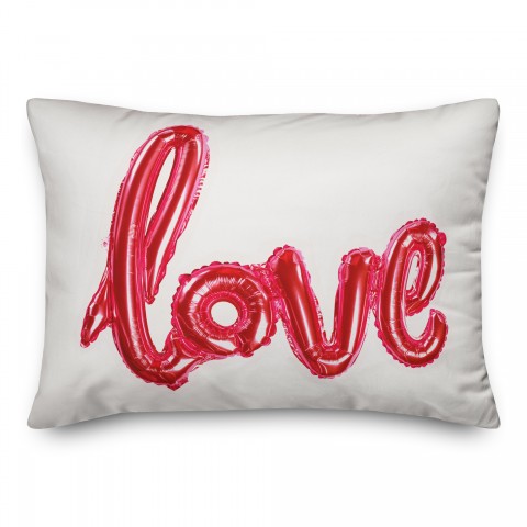 Balloon Love 14x20 Spun Poly Pillow