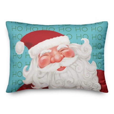 Santa Ho Ho Ho 14x20 Spun Poly Pillow