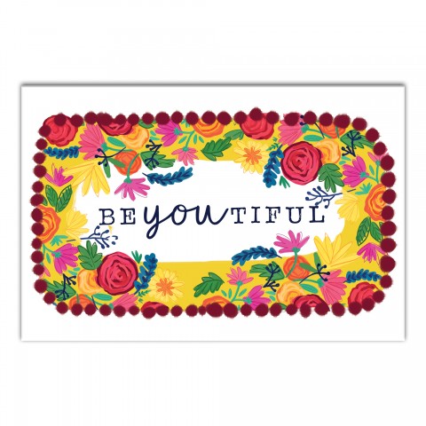Be You Tiful 18x12 Canvas Wall Art