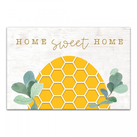 Home Sweet Home Honey 18x12 Canvas Wall Art