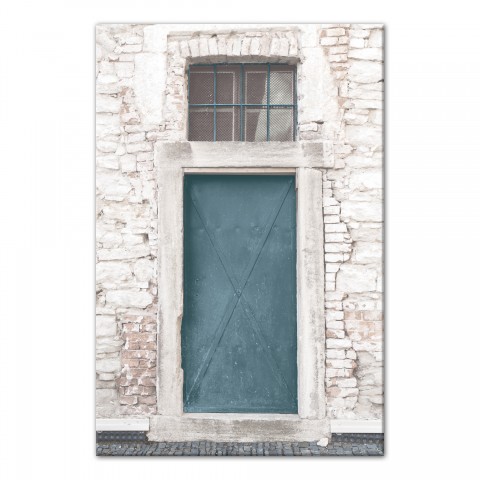 Blue Door 12x18 Canvas Wall Art