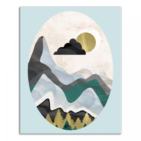 Abstract Landscape 16x20 Canvas Wall Art