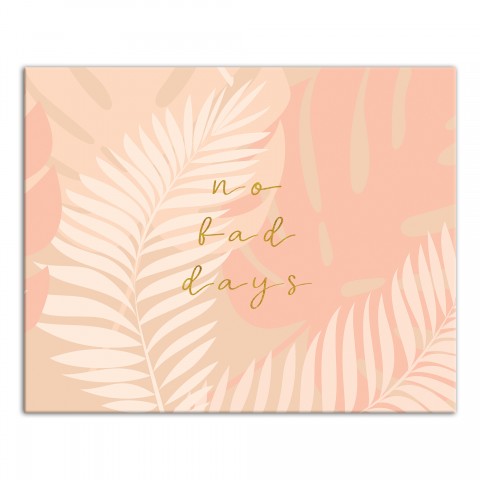 No Bad Days Palm Pattern 20x16 Canvas Wall Art