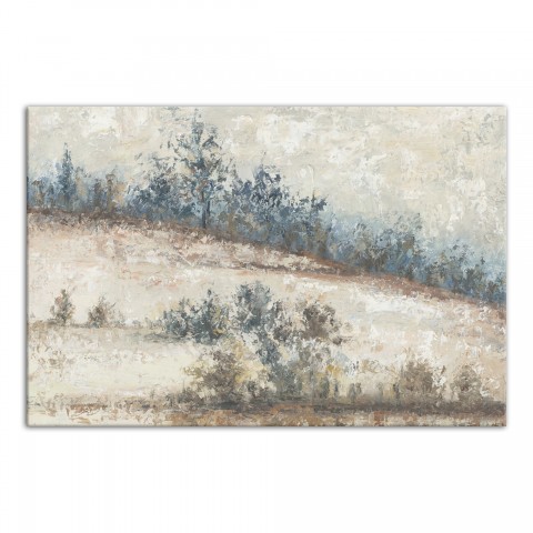Blue and Tan Scenery 24x16 Canvas Wall Art