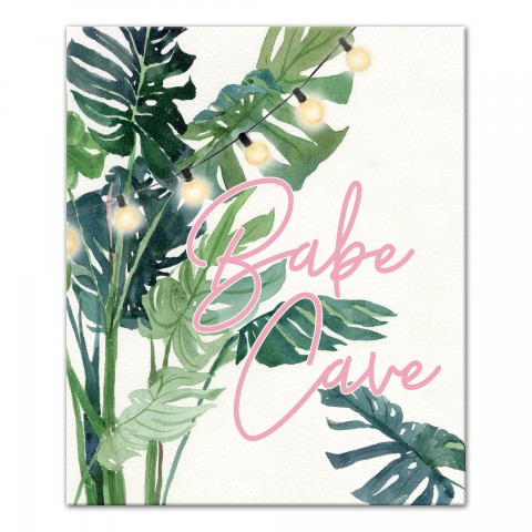 Babe Cave Plants 20x24 Canvas Wall Art