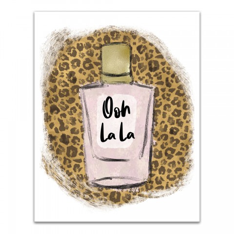 Ooh La La Leopard Print 11x14 Canvas Wall Art