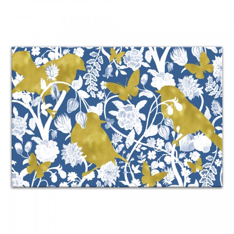 Birds and Butterflies 30x20 Canvas Wall Art