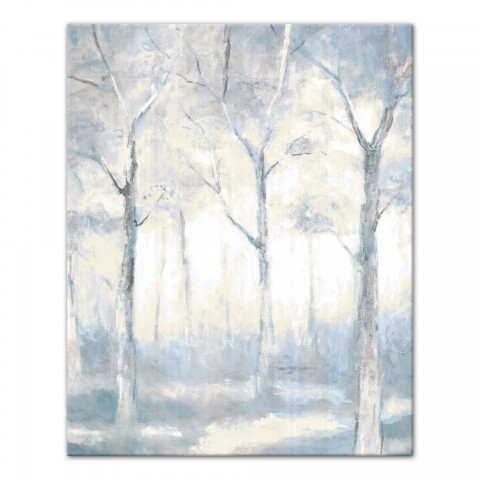 Yellow and Blue Tree 24x30 Canvas Wall Art