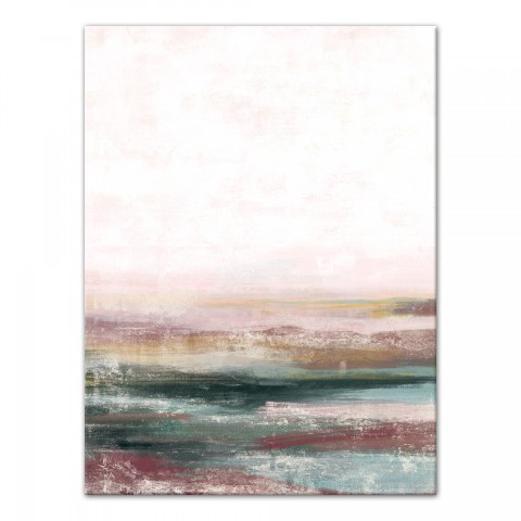 Emerald Abstract Painting 30x40 Canvas Wall Art