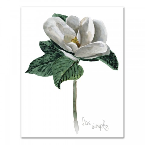 Live Simply Magnolia 11x14 Canvas Wall Art