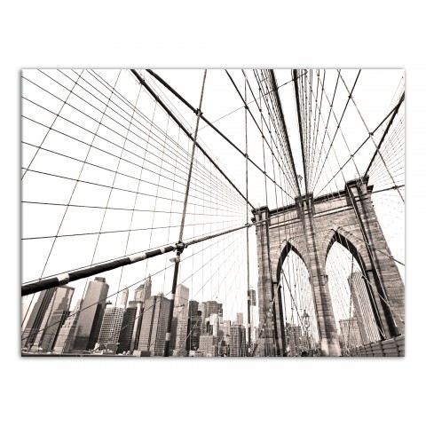 Brooklyn Bridge 40x30 Canvas Wall Art