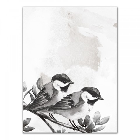Watercolor Birds 30x40 Canvas Wall Art