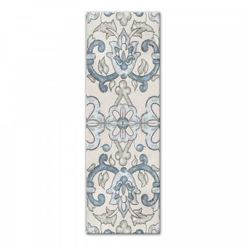 Blue Decorative Panel 12x36 Canvas Wall Art
