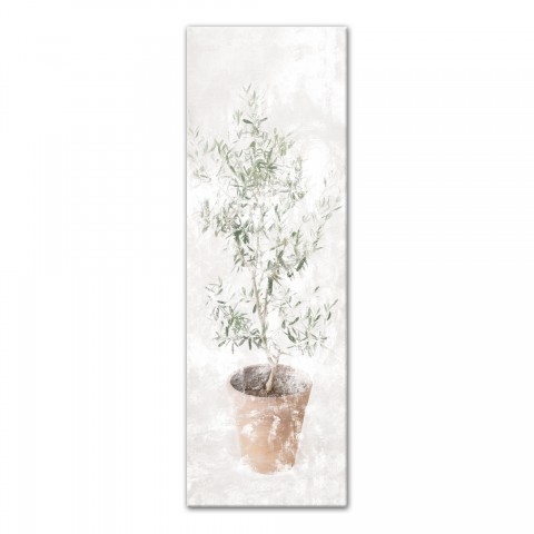 Distressed Olive Tree 12x36 Canvas Wall Art