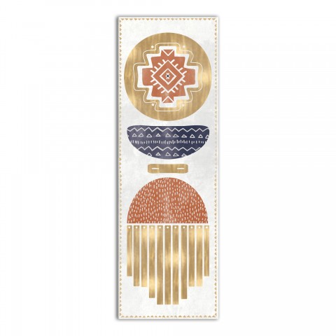Southwestern Hanging Shapes 12x36 Canvas Wall Art
