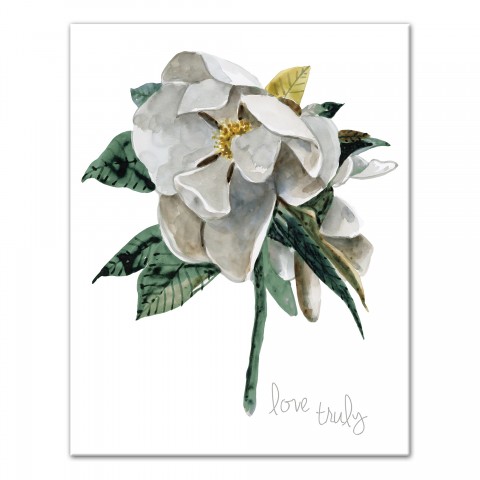 Love Truly Magnolia 11x14 Canvas Wall Art