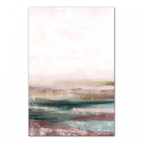 Emerald Abstract Painting 32x48 Canvas Wall Art