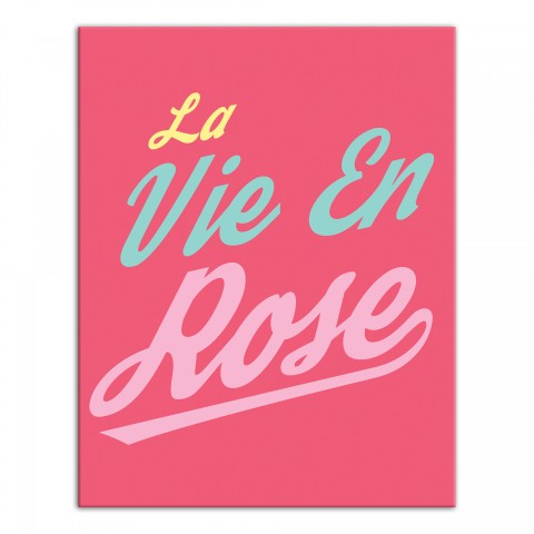La Vie En Rose 11x14 Canvas Wall Art