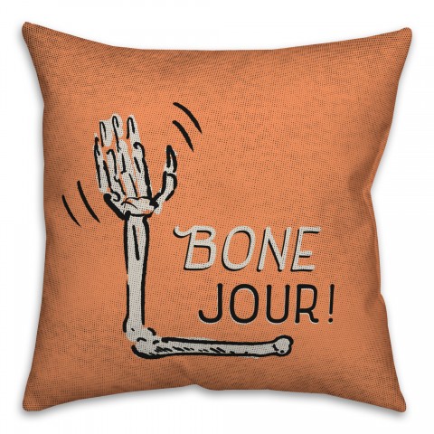 Skeleton Hands 18x18 Spun Poly Pillow