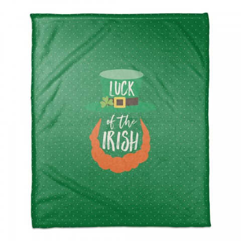Luck of the Irish 50x60 Coral Fleece Blanket