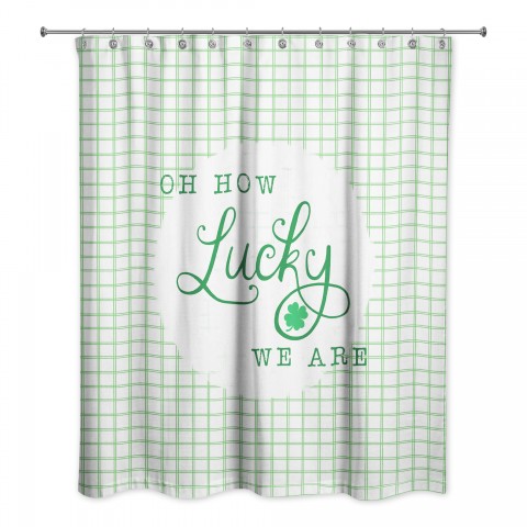 Oh How Lucky 71x74 Shower Curtain