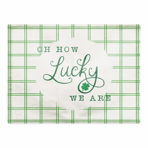 Oh How Lucky 18x14 Poly Twill Placemat