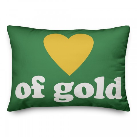 Heart of Gold 14x20 Spun Poly Pillow