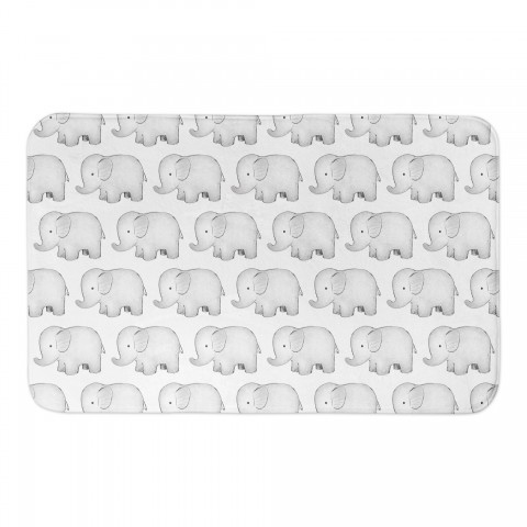Elephant Pattern 34x21 Bath Mat