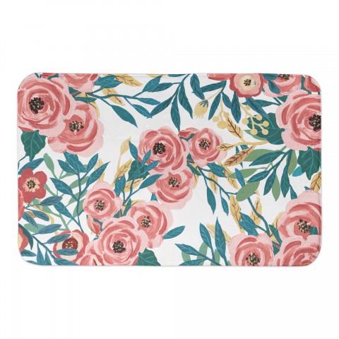 Jungle Flowers 34x21 Bath Mat