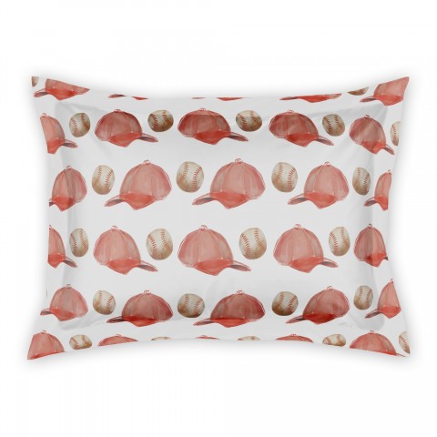 Baseball Pattern Standard Brushed Poly Sham