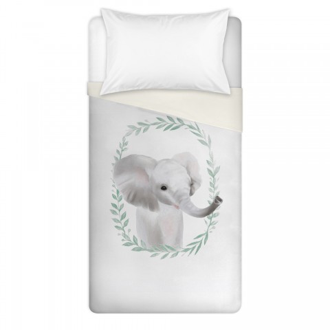 Sweet Baby Elephant Twin Brushed Poly Duvet