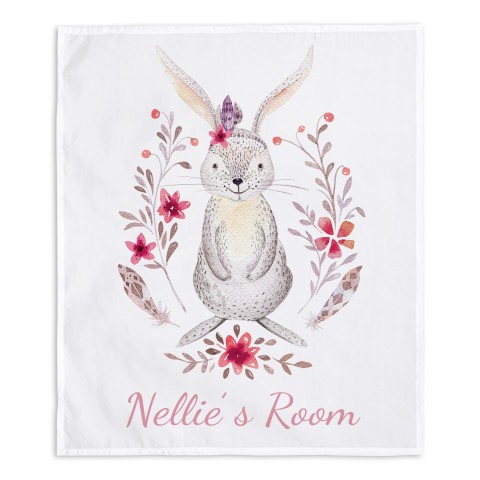 Boho Bunny 30x40 Personalized Tapestry