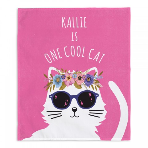 Cool Cat 30x40 Personalized Tapestry