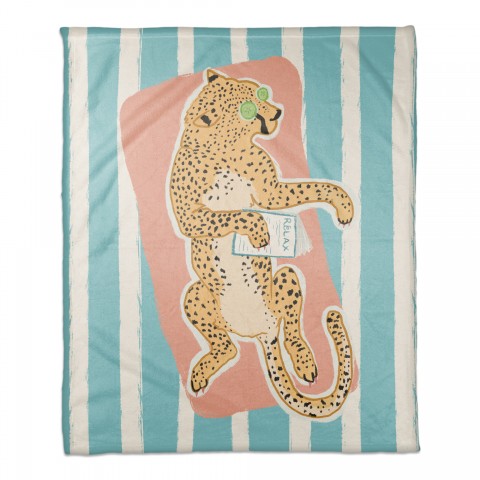 Spa Day 50x60 Coral Fleece Blanket