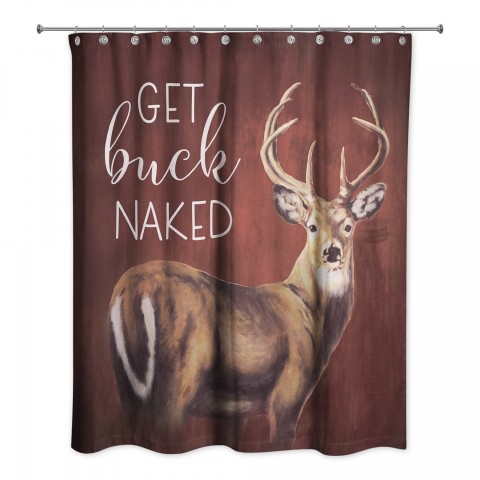 Buck Painting 71x74 Shower Curtain