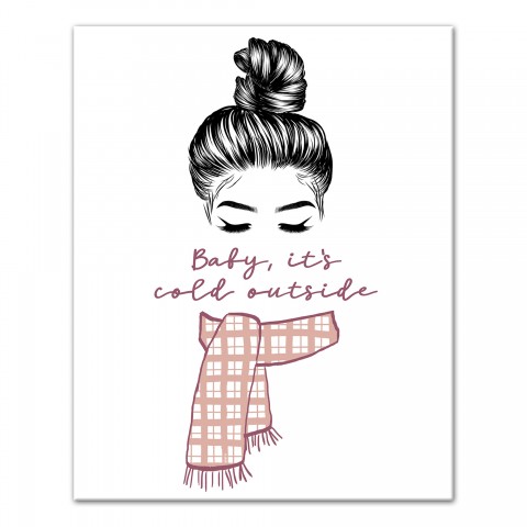 Baby It's Cold Outside 8x10 Canvas Wall Art